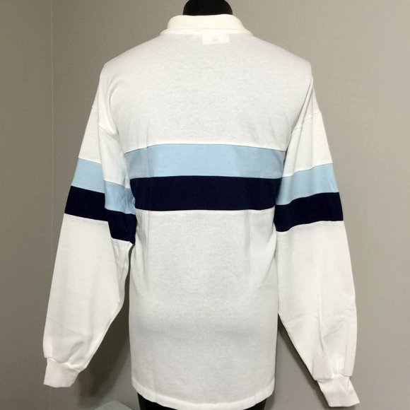 NOS Vintage WHITE CASTLE Burger Diner Rugby Polo Shirt 2XL Union Made In The USA - Picture 4 of 10